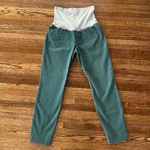 GAP Maternity Green Skinny Ankle Pants